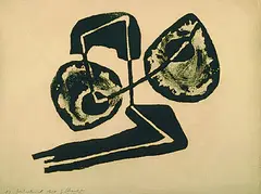 Siebdruck 7 by Fritz Winter, 1950, Silkscreen, sold Mar 2004