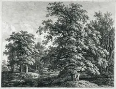 Waldlandschaft by Carl Wilhelm Kolbe, Etching, sold Mar 2004