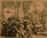 Harmensz. van Rijn Rembrandt, Christus die Händler aus dem Tempel treibend