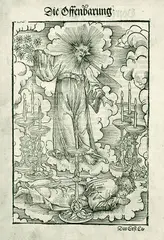 Lucas d.Ä. Cranach, Die sieben Leuchter und die Sterne, 1530, Woodcut