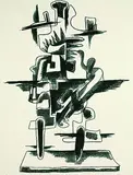 Ossip Zadkine, 2 Bll.: Le merveilleux radeau. Deux figures