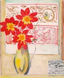 Dahlienblüten by Erich Heckel, 1948, Watercolour, sold Dec 2003