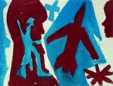 A. R. (d. i. Ralf Winkler) Penck, Ohne Titel (Diptychon)