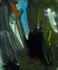 Ohne Titel by Albert Oehlen, Oil on canvas, sold Dec 2003