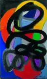 Charles Lapicque, Mère et enfant, 1947, Oil on canvas