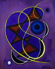 Ohne Titel by Adolf Fleischmann, 1948, Oil on canvas, sold Dec 2003