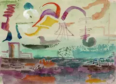 Dämmerung by Werner Gilles, 1960, Watercolour, sold Dec 2003