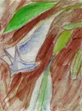 Datura japonica by Christian Rohlfs, 1936, Water-tempera, sold Oct 2003