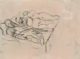 Max Beckmann, Lazarett, 1914, Pen and Indian ink drawing