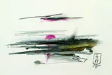 Sonnenuntergang by Horst Janssen, 1981, Drawing in colour crayon, sold Oct 2003