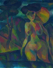 Curt Ehrhardt, Ann, Oil on fibreboard