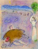 Marc Chagall, Dorkons List, 1957, Lithograph printed in colours