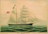 Mathias J. T. Truelsen, Marssegelschoner "Union af Fanö, Capt. H. N. Ankersen, N. M. Ankersen", Watercolour