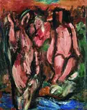 Walter Helbig, Badende Mädchen, 1936, Oil on canvas