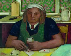 Peter Weiss, Kartenspieler, 1944, Oil on canvas