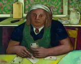 Peter Weiss, Kartenspieler, 1944, Oil on canvas