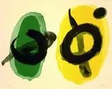 Jaune et Vert by Joan Miró, 1961, Lithograph printed in colours, sold Oct 2003
