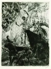 Eine Passion by Max Slevogt, Etching, sold Oct 2003
