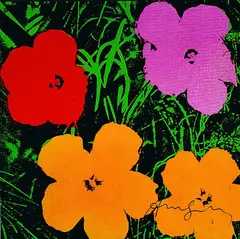 Flowers by Andy Warhol, Colour offset, sold Oct 2003