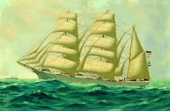 Thomas G. Purvis, Dreimastbark "Pallas", 1900, Oil on canvas