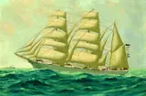 Thomas G. Purvis, Dreimastbark "Pallas", 1900, Oil on canvas