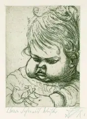Nelly I by Otto Dix, 1923, Etching, sold Oct 2003
