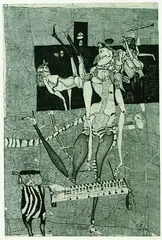 Internatsschule Schleswig by Horst Janssen, 1958, Etching, sold Oct 2003