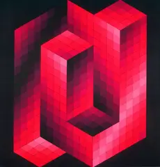 Gestalt by Victor Vasarely, 1970, Portfolio, sold Oct 2003