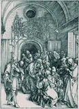 Die Beschneidung Christi by Albrecht Durer, 1505, Woodcut, sold Oct 2003