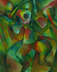 Curt Ehrhardt, Zirkus, Oil on fibreboard