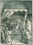 Tod Mariens by Albrecht Durer, 1510, Woodcut, sold Oct 2003