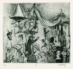 Faust by Karl Hubbuch, 1967, Portfolio, sold Oct 2003