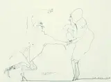 Injektion by Horst Janssen, 1966, Pencil drawing, sold Oct 2003