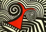 Alexander Calder, Red Nose, 1969, Lithograph printed in colours
