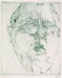 Horst Janssen, Selbst, 1966, Drypoint