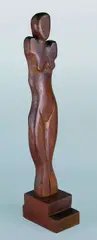 Thilo Maatsch, Weiblicher Akt, Wood sculpture