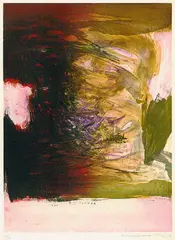 Komposition by Zao Wou-ki, 1971, Colour etching, sold Oct 2003