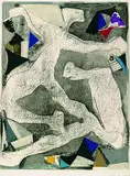Marino Marini, Furia di Danza, 1975, Aquatint printed in colours