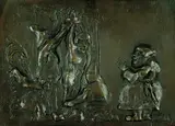 Alfred Hrdlicka, Münzer und Luther, 1983, Bronze