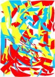 Imi Knoebel, 3 Bll. Rot Gelb Blau, 1993, Silkscreen printed in colours