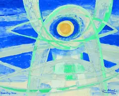 Ascending Moon by Josef Scharl, 1954, Gouache, sold Oct 2003