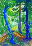 Fritz Schaefler, Wald, 1922, Watercolour