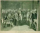 Daniel Nikolaus Chodowiecki, Ziethen vor seinem Könige sitzend, 1786, Etching