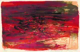 Komposition by Zao Wou-ki, 1965, Lithograph printed in colours, sold Oct 2003