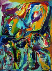 Finn Pedersen, Komposition, 1976, Oil on canvas