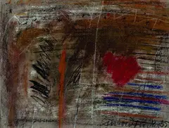 Arnold Fiedler, Nocturno, 1955, Chalk