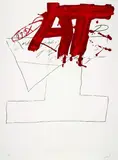 O.T. by Antoni Tàpies, 1976, Lithograph printed in colours, sold Oct 2003