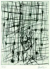 Erna by Georg Baselitz, 1991, Drypoint, sold Oct 2003
