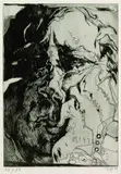 Horst Janssen, Berliner Selbst, 1971, Drypoint