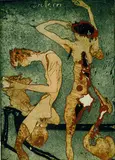 Horst Janssen, Oh Kerstin, Du Jüngste, 1992, Colour etching